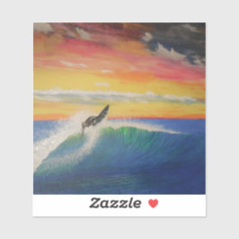 Roofer-meisje Sticker