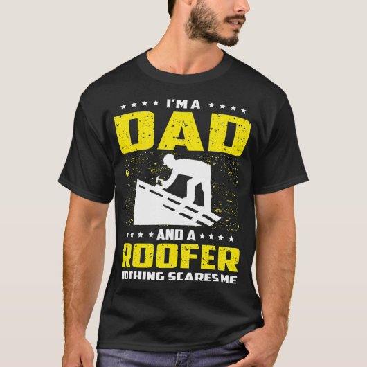Roofer Papa Grappig Tshirt Gift Voor Vaders Dag (Voorkant)