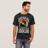 Roofer papa maar koeler grappenmakerij die vaders t-shirt (Voorkant volledig)