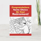 Roofer Retirement Kaart (Voorkant)