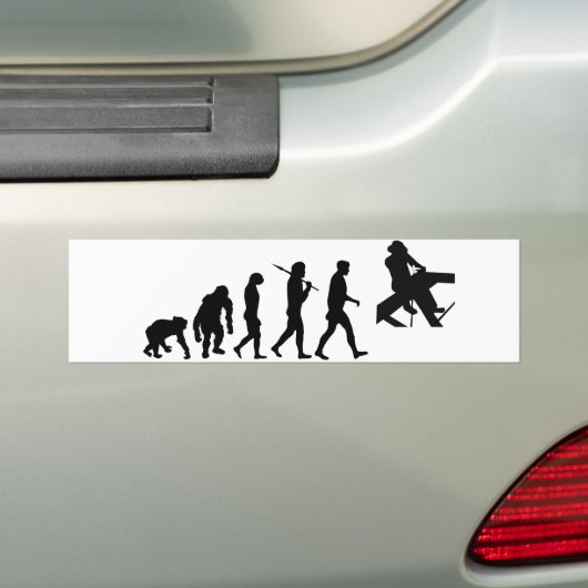 Roofer Roof Layer en Roof Carpenter-evolutie Bumpersticker (Op auto)