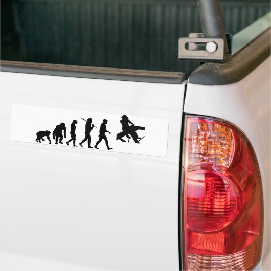 Roofer Roof Layer en Roof Carpenter-evolutie Bumpersticker (Op Truck)