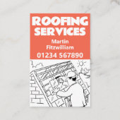 Roofer Roof Reparaties en dakbedekking Visitekaartje (Voorkant)