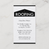 Roofer/Roofing Company Golden Visitekaartje (Achterkant)