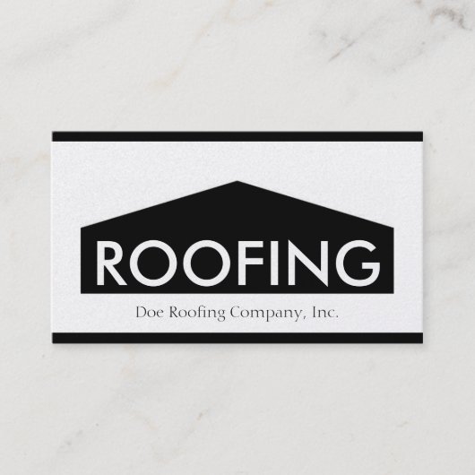 Roofer/Roofing Company Golden Visitekaartje (Voorkant)