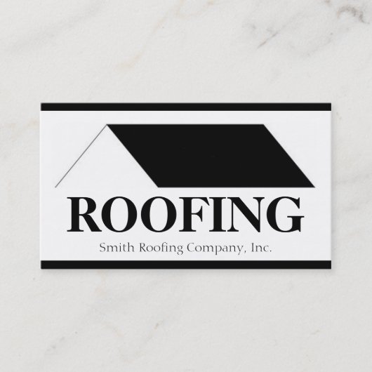 Roofer Roofing Contractor Company Visitekaartje (Voorkant)