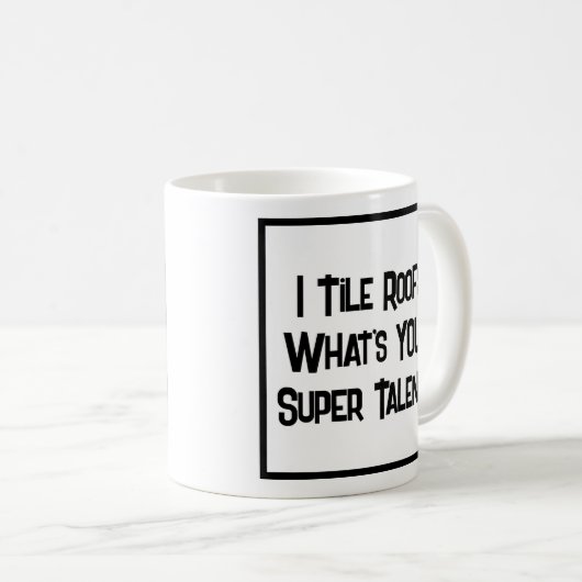 Roofer Super Talent. KoffieMok (Voorkant rechts)