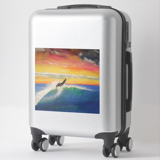 Roofer surfer meisje sticker (Koffer)