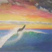 Roofer surfer meisje sticker (Voorkant)