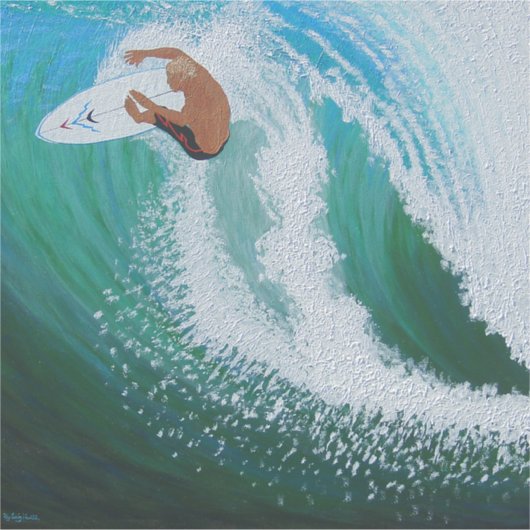 Roofer surfer sticker (Voorkant)