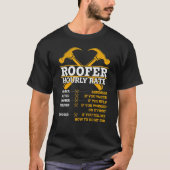 Roofer Uurly Roofer Roofing Man T-shirt (Voorkant)