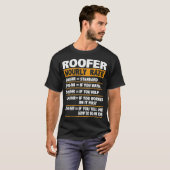 Roofer uurtarief Grappig cadeau Roofer T-shirt (Voorkant volledig)