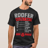Roofer Uurtarief Grappige Dakmonteur Service T-shirt (Voorkant)