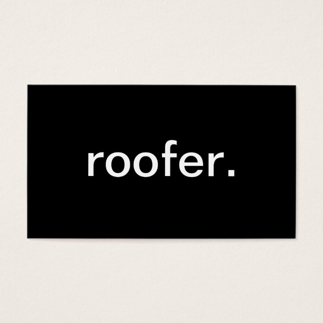 Roofer Visitekaartje (Voorkant)