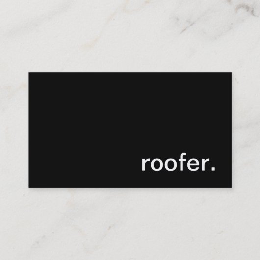 Roofer-Visitekaartje Visitekaartje (Voorkant)