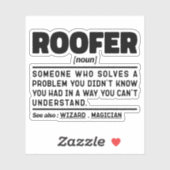 Roofer zelfstandig naamwoord definitie dakbedekkin sticker (Vel)