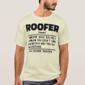 Roofer zelfstandig naamwoord definitie dakbedekkin t-shirt (Voorkant)