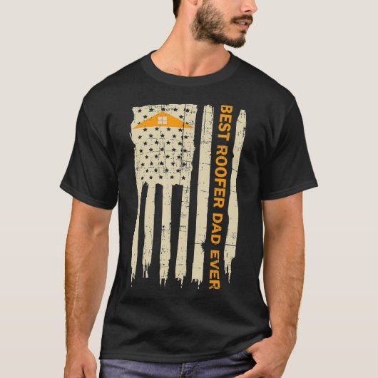 ROOFERBest Roofer Dad Ever T-shirt (Voorkant)