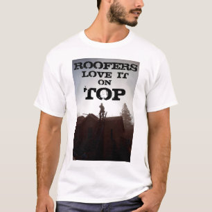 ROOFERS, VERLIES HET, AAN, BOVEN T-SHIRT