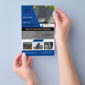 Roofing Business Blue Flyer (Hand)