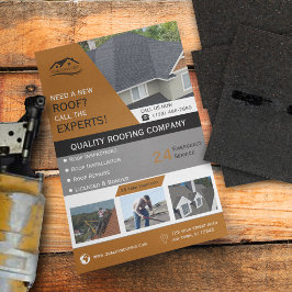 Roofing Business Gold Flyer