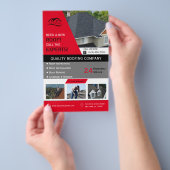 Roofing Business Red Flyer (Hand)