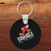 Roofing Christmas Shingle All The Way Quote Roofer Sleutelhanger (Voorkant)