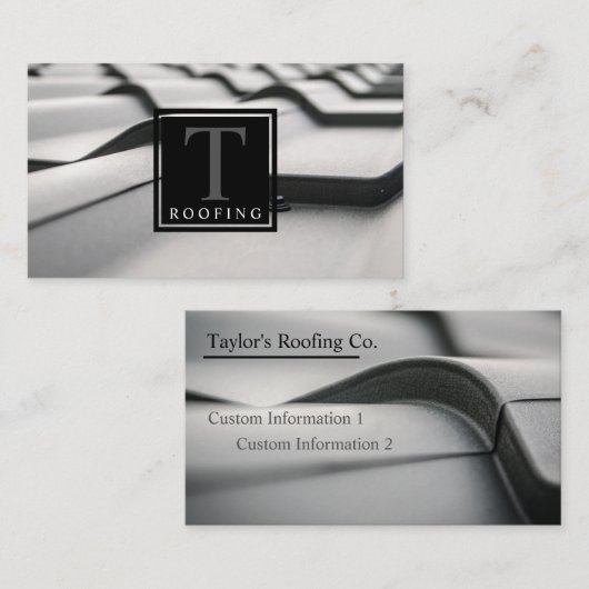Roofing Co. Visitekaartje (Voorkant / Achterkant)