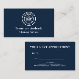 Roofing Company | Custom Logo Services Afsprakenkaartje