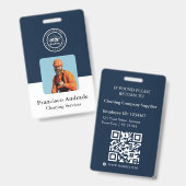 Roofing Company | Custom Logo Services Badge (Voor- en achterkant)