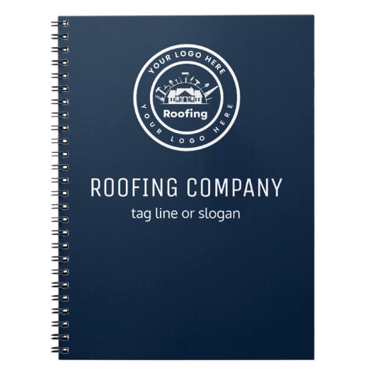 Roofing Company | Custom Logo Services Notitieboek (Voorkant)