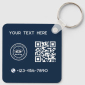 Roofing Company | Custom Logo Services Sleutelhanger (Achterkant)