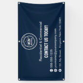 Roofing Company | Custom Logo Services Spandoek (Verticaal)