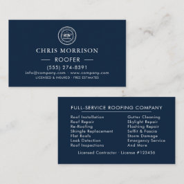 Roofing Company | Custom Logo Services Visitekaartje