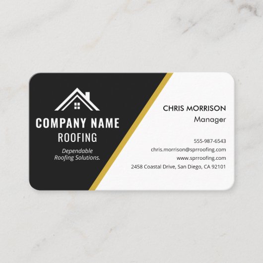 Roofing Construction Visitekaartje (Voorkant)