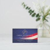 Roofing Roofer American Flag Visitekaartje (Staand voorkant)