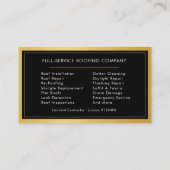 Roofing Service Roofer Professional Visitekaartje (Achterkant)