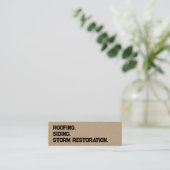 Roofing Siding QR Mini Visitekaartje (Staand voorkant)