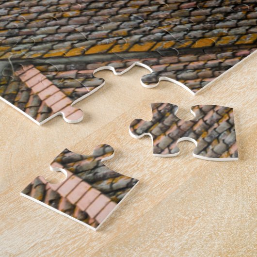Roofs in de stad Siena abstract Legpuzzel (Zijkant)