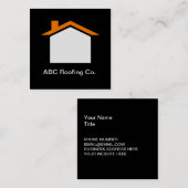 Roofservice Black Core Square-Visitekaartje Vierkante Visitekaartje (Voorkant / Achterkant)