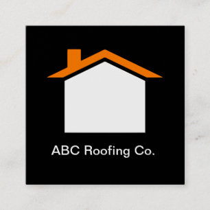 Roofservice Black Core Square-Visitekaartje Vierkante Visitekaartje