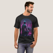 Rooftop Android City Gaze T-shirt (Voorkant volledig)