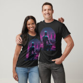 Rooftop Android City Gaze T-shirt (Unisex)