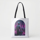 Rooftop Android City Gaze Tee Tote Bag (Voorkant)