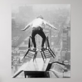 Rooftop Balancing Act, 1910.  foto Poster (Voorkant)