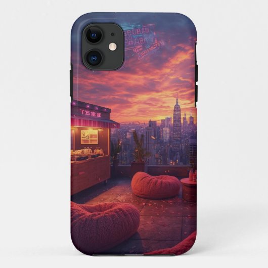 Rooftop Beats en Sunset Treats Case-Mate iPhone Case (Achterkant)