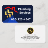 Rooftop Building Leaking Gold Pipes Visitekaartje (Voorkant / Achterkant)