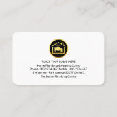 Rooftop Building Leaking Gold Pipes Visitekaartje (Achterkant)