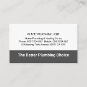 Rooftop Building With Leaking Faucet Visitekaartje (Achterkant)