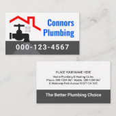 Rooftop Building With Leaking Faucet Visitekaartje (Voorkant / Achterkant)